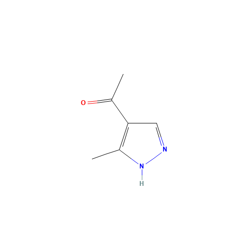1-(5-methyl-1H-pyrazol-4-yl)ethanone (CAS: 105224-04-2) - Chemical Structure and Molecular Formula 
