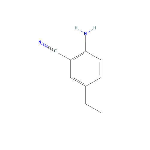 2-amino-5-ethylbenzonitrile (CAS: 79689-41-1) - Chemical Structure and Molecular Formula 