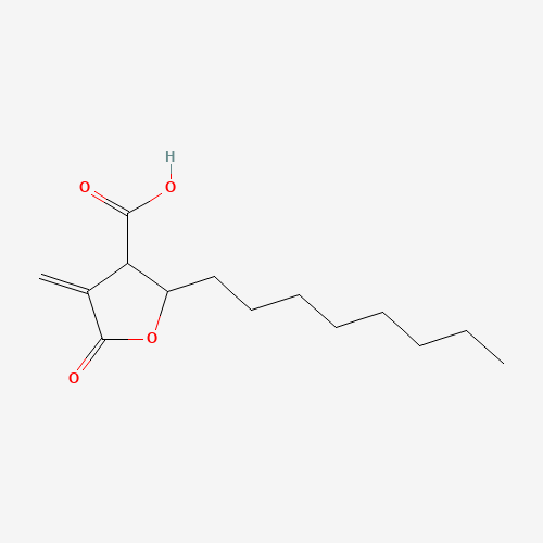 4-methylidene-2-octyl-5-oxooxolane-3-carboxylic acid (CAS: 218137-86-1) - Chemical Structure and Molecular Formula 