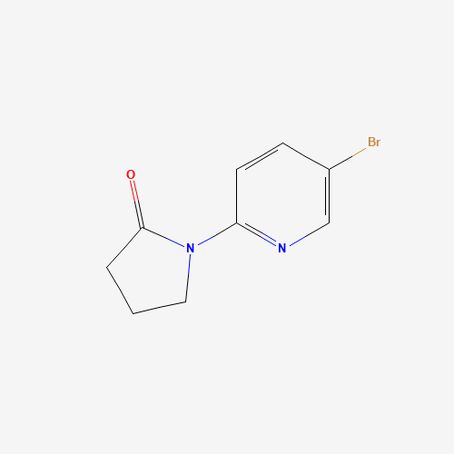 1-(5-bromopyridin-2-yl)pyrrolidin-2-one (CAS: 928775-04-6) - Chemical Structure and Molecular Formula 