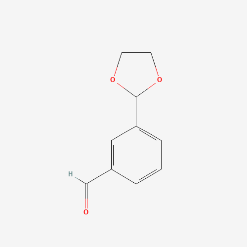 3-(1,3-dioxolan-2-yl)benzaldehyde (CAS: 68348-23-2) - Chemical Structure and Molecular Formula 
