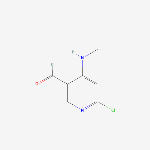 6-chloro-4-(methylamino)pyridine-3-carbaldehyde (CAS: 449811-29-4) - Chemical Structure and Molecular Formula 