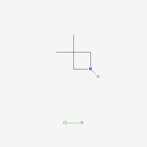 3,3-dimethylazetidine;hydrochloride (CAS: 89381-03-3) - Chemical Structure and Molecular Formula 