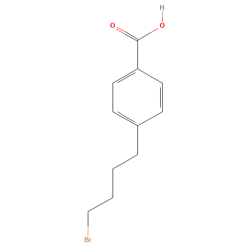 4-(4-bromobutyl)benzoic acid (CAS: 7377-04-0) - Chemical Structure and Molecular Formula 