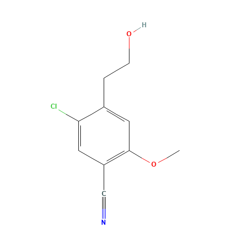 5-chloro-4-(2-hydroxyethyl)-2-methoxybenzonitrile (CAS: 1255207-43-2) - Related Chemical Product