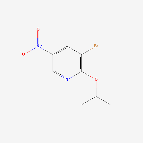 3-bromo-5-nitro-2-propan-2-yloxypyridine (CAS: 206759-33-3) - Chemical Structure and Molecular Formula 