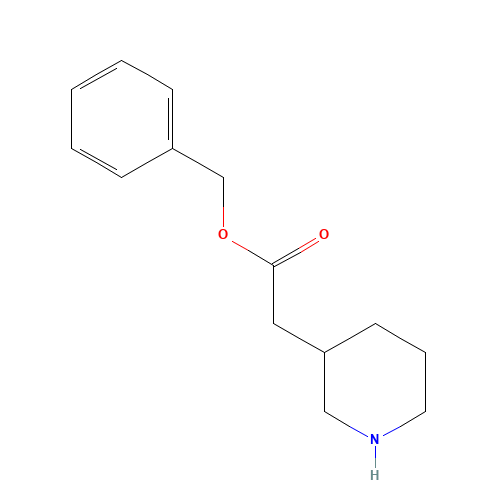 benzyl 2-piperidin-3-ylacetate (CAS: 167364-26-3) - Chemical Structure and Molecular Formula 