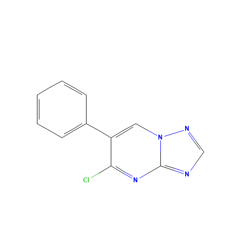 5-chloro-6-phenyl-[1,2,4]triazolo[1,5-a]pyrimidine (CAS: 1116116-43-8) - Chemical Structure and Molecular Formula 
