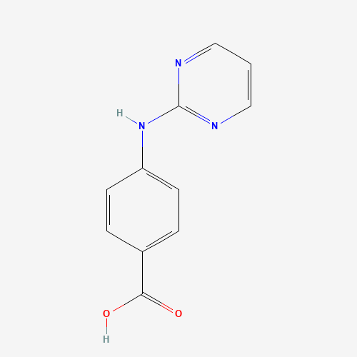 4-(pyrimidin-2-ylamino)benzoic acid (CAS: 920287-46-3) - Chemical Structure and Molecular Formula 