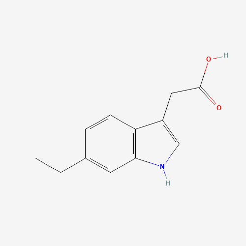 2-(6-ethyl-1H-indol-3-yl)acetic acid (CAS: 52531-21-2) - Chemical Structure and Molecular Formula 