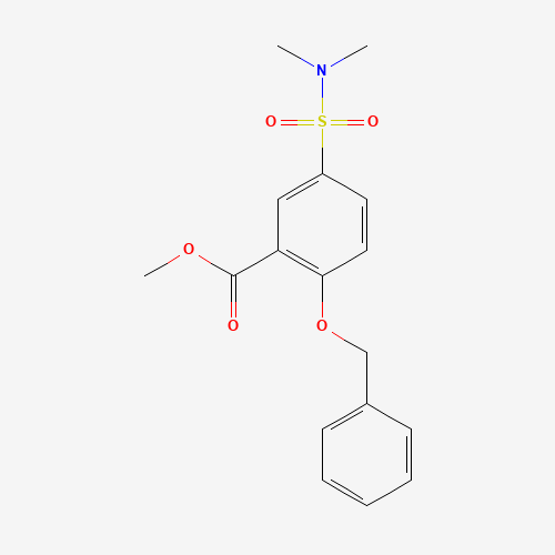 methyl 5-(dimethylsulfamoyl)-2-phenylmethoxybenzoate (CAS: 1285516-69-9) - Chemical Structure and Molecular Formula 