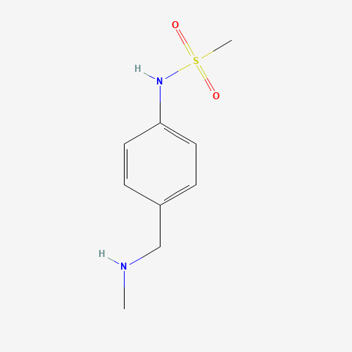 N-[4-(methylaminomethyl)phenyl]methanesulfonamide (CAS: 1199775-70-6) - Chemical Structure and Molecular Formula 