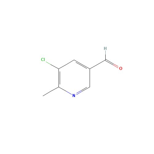 5-chloro-6-methylpyridine-3-carbaldehyde (CAS: 917835-65-5) - Chemical Structure and Molecular Formula 