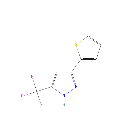 3-thiophen-2-yl-5-(trifluoromethyl)-1H-pyrazole (CAS: 128228-96-6) - Related Chemical Product