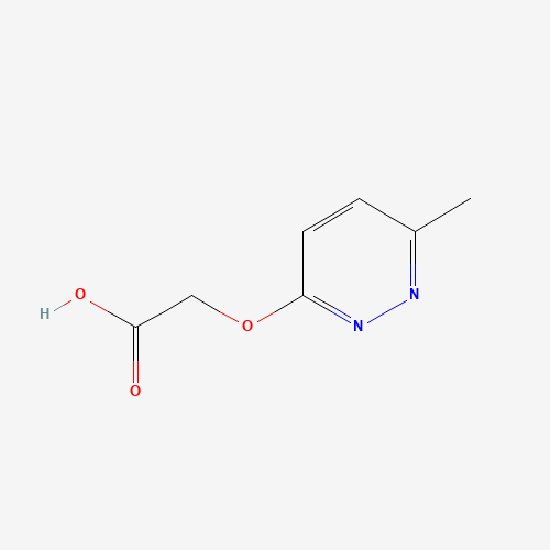 2-(6-methylpyridazin-3-yl)oxyacetic acid (CAS: 1219827-74-3) - Chemical Structure and Molecular Formula 