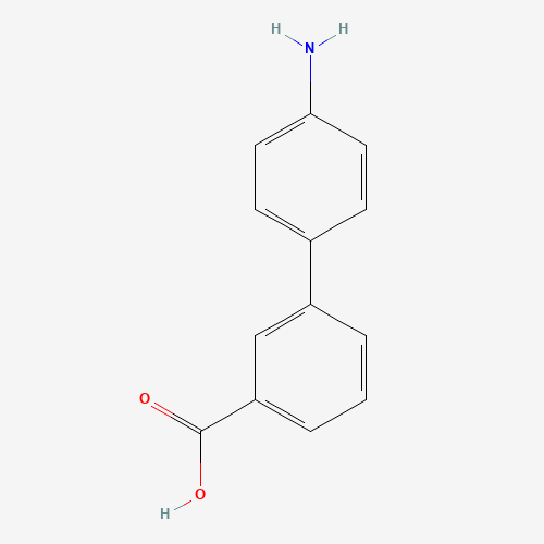 3-(4-aminophenyl)benzoic acid (CAS: 85096-04-4) - Chemical Structure and Molecular Formula 
