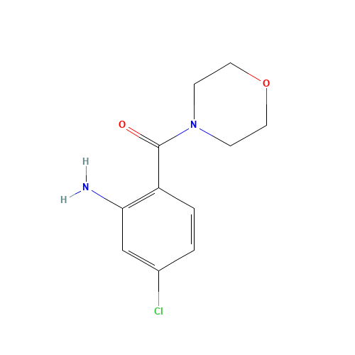 (2-amino-4-chlorophenyl)-morpholin-4-ylmethanone (CAS: 898541-63-4) - Chemical Structure and Molecular Formula 