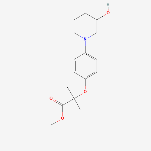 ethyl 2-[4-(3-hydroxypiperidin-1-yl)phenoxy]-2-methylpropanoate (CAS: 39099-31-5) - Related Chemical Product