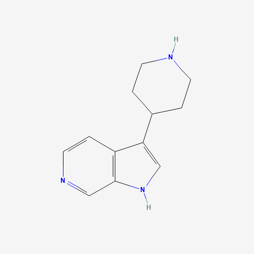 3-piperidin-4-yl-1H-pyrrolo[2,3-c]pyridine (CAS: 446020-74-2) - Chemical Structure and Molecular Formula 