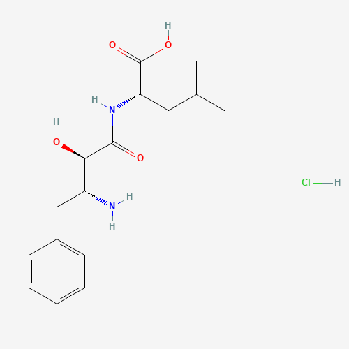 2-[(3-amino-2-hydroxy-4-phenylbutanoyl)amino]-4-methylpentanoic acid;hydrochloride (CAS: 100992-60-7) - Related Chemical Product