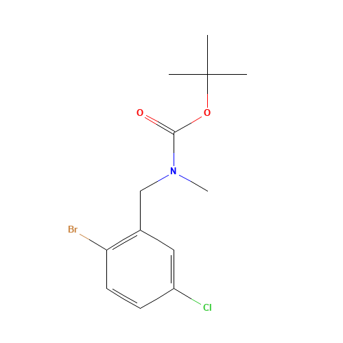 tert-butyl N-[(2-bromo-5-chlorophenyl)methyl]-N-methylcarbamate (CAS: 1611444-64-4) - Related Chemical Product