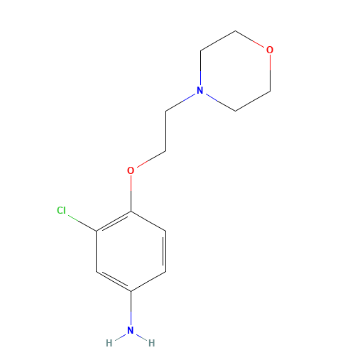3-chloro-4-(2-morpholin-4-ylethoxy)aniline (CAS: 100248-82-6) - Related Chemical Product