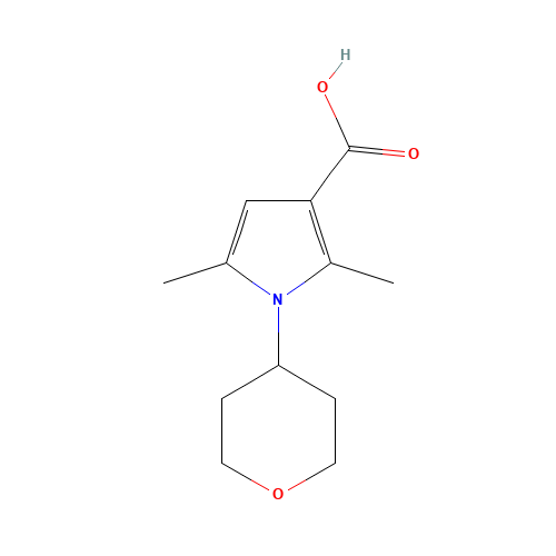 2,5-dimethyl-1-(oxan-4-yl)pyrrole-3-carboxylic acid (CAS: 1155632-23-7) - Related Chemical Product