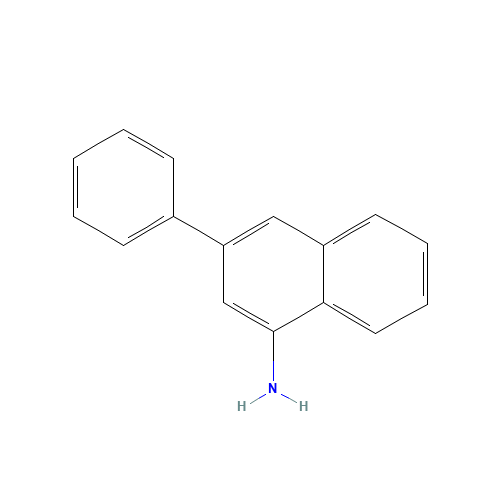 3-phenylnaphthalen-1-amine (CAS: 115761-64-3) - Chemical Structure and Molecular Formula 