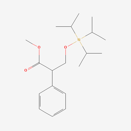 methyl 2-phenyl-3-tri(propan-2-yl)silyloxypropanoate (CAS: 1253955-62-2) - Chemical Structure and Molecular Formula 