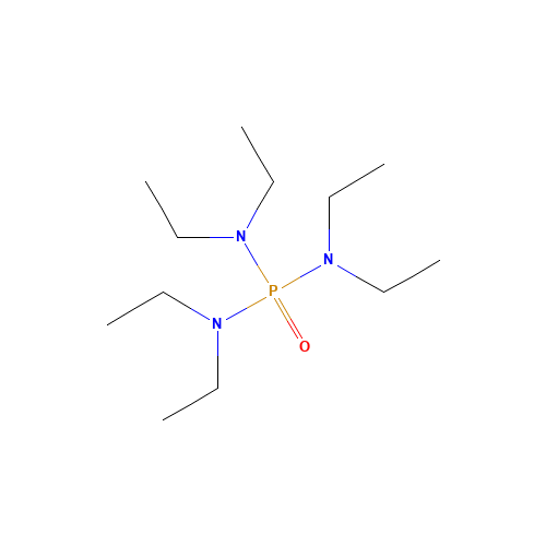 N-[bis(diethylamino)phosphoryl]-N-ethylethanamine (CAS: 2622-07-3) - Chemical Structure and Molecular Formula 