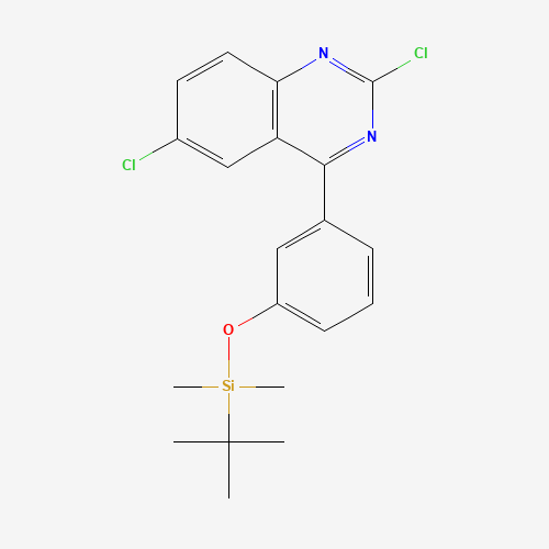 tert-butyl-[3-(2,6-dichloroquinazolin-4-yl)phenoxy]-dimethylsilane (CAS: 915693-38-8) - Related Chemical Product