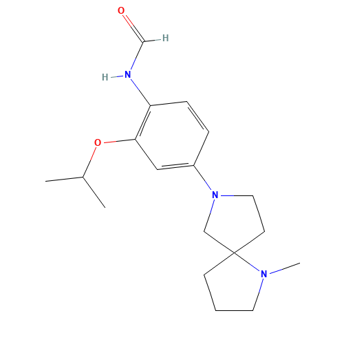 N-[4-(1-methyl-1,7-diazaspiro[4.4]nonan-7-yl)-2-propan-2-yloxyphenyl]formamide (CAS: 1462952-25-5) - Related Chemical Product