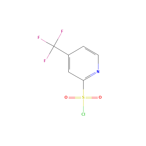 4-(trifluoromethyl)pyridine-2-sulfonyl chloride (CAS: 174485-71-3) - Chemical Structure and Molecular Formula 