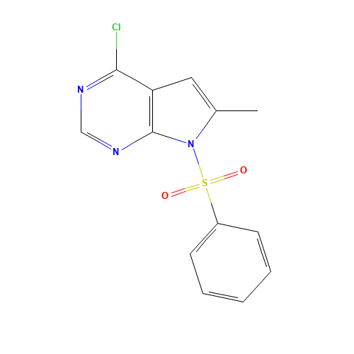 7-(benzenesulfonyl)-4-chloro-6-methylpyrrolo[2,3-d]pyrimidine (CAS: 252723-16-3) - Related Chemical Product