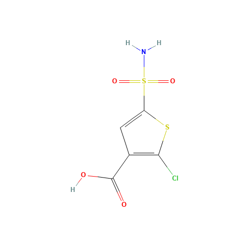 2-chloro-5-sulfamoylthiophene-3-carboxylic acid (CAS: 154064-98-9) - Related Chemical Product