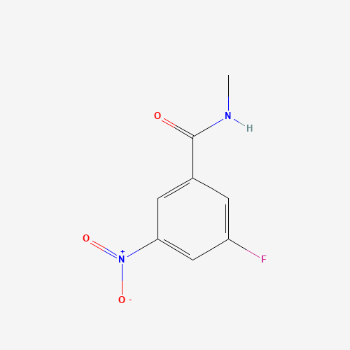3-fluoro-N-methyl-5-nitrobenzamide (CAS: 1239596-39-4) - Chemical Structure and Molecular Formula 