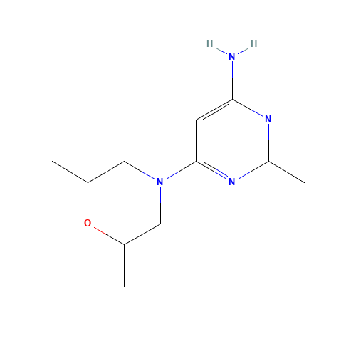 6-(2,6-dimethylmorpholin-4-yl)-2-methylpyrimidin-4-amine (CAS: 1023818-09-8) - Related Chemical Product