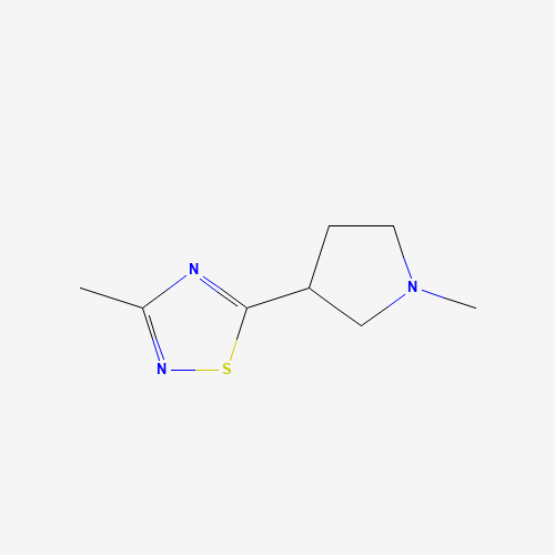 3-methyl-5-(1-methylpyrrolidin-3-yl)-1,2,4-thiadiazole (CAS: 122683-03-8) - Related Chemical Product