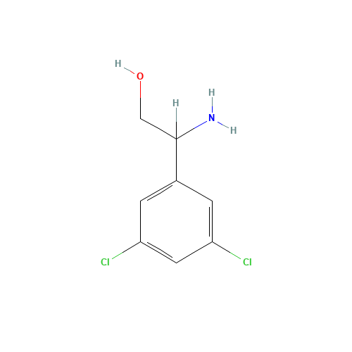 2-amino-2-(3,5-dichlorophenyl)ethanol (CAS: 372144-00-8) - Chemical Structure and Molecular Formula 