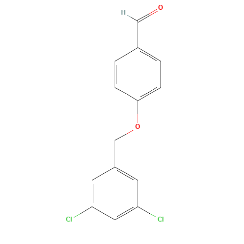 4-[(3,5-dichlorophenyl)methoxy]benzaldehyde (CAS: 1427548-89-7) - Chemical Structure and Molecular Formula 