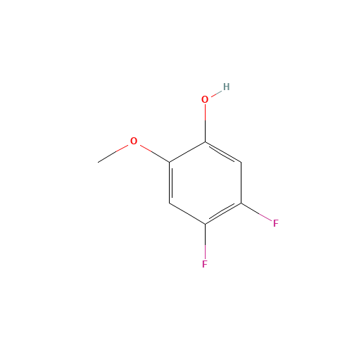 4,5-difluoro-2-methoxyphenol (CAS: 246029-17-4) - Chemical Structure and Molecular Formula 