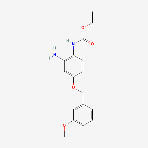 ethyl N-[2-amino-4-[(3-methoxyphenyl)methoxy]phenyl]carbamate (CAS: 1043425-06-4) - Related Chemical Product