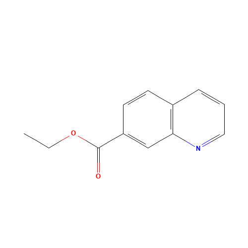 ethyl quinoline-7-carboxylate (CAS: 104294-00-0) - Chemical Structure and Molecular Formula 