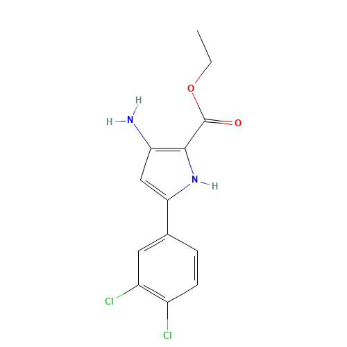 ethyl 3-amino-5-(3,4-dichlorophenyl)-1H-pyrrole-2-carboxylate (CAS: 237435-75-5) - Related Chemical Product