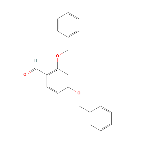 2,4-bis(phenylmethoxy)benzaldehyde (CAS: 13246-46-3) - Chemical Structure and Molecular Formula 