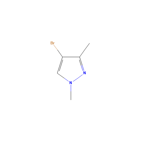 4-bromo-1,3-dimethylpyrazole (CAS: 5775-82-6) - Chemical Structure and Molecular Formula 