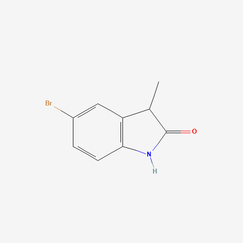 5-bromo-3-methyl-1,3-dihydroindol-2-one (CAS: 90725-49-8) - Chemical Structure and Molecular Formula 