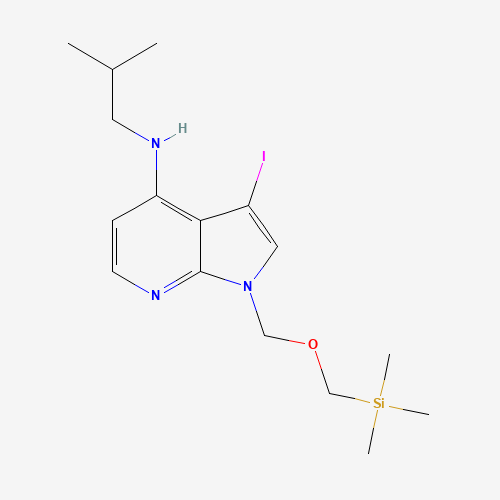 3-iodo-N-(2-methylpropyl)-1-(trimethylsilylmethoxymethyl)pyrrolo[2,3-b]pyridin-4-amine (CAS: 1203566-36-2) - Related Chemical Product