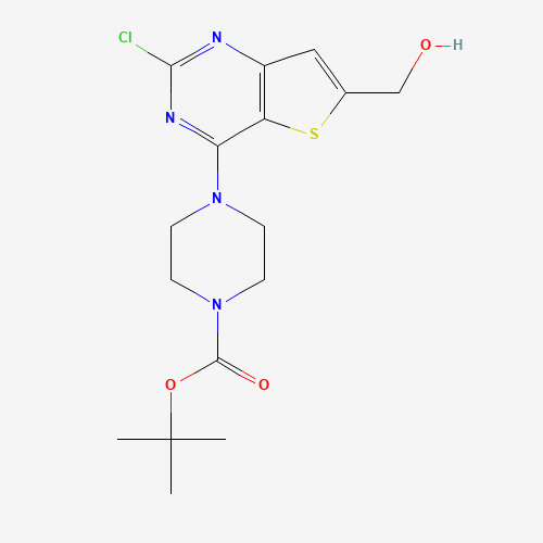 tert-butyl 4-[2-chloro-6-(hydroxymethyl)thieno[3,2-d]pyrimidin-4-yl]piperazine-1-carboxylate (CAS: 1235451-26-9) - Related Chemical Product
