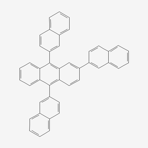 2,9,10-trinaphthalen-2-ylanthracene (CAS: 865435-18-3) - Chemical Structure and Molecular Formula 